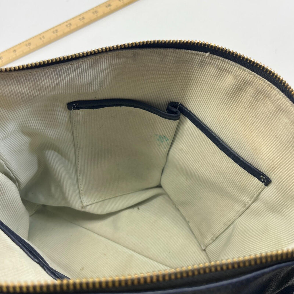 Radley Navy Blue Leather Shoulder Hand Bag 12" wide