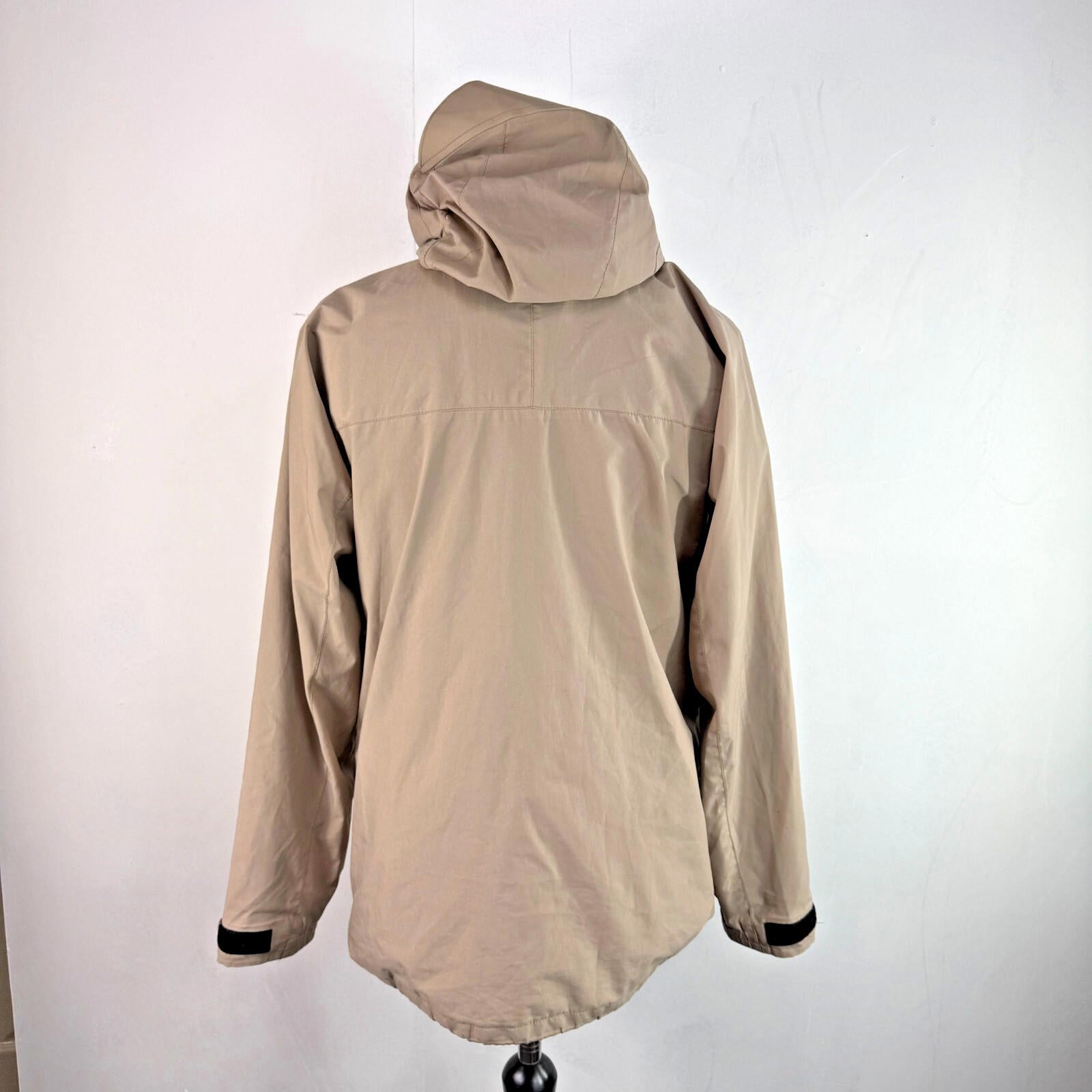 Rohan Atlas Jacket Khaki Beige Brown size S Waterproof + Removable Hood