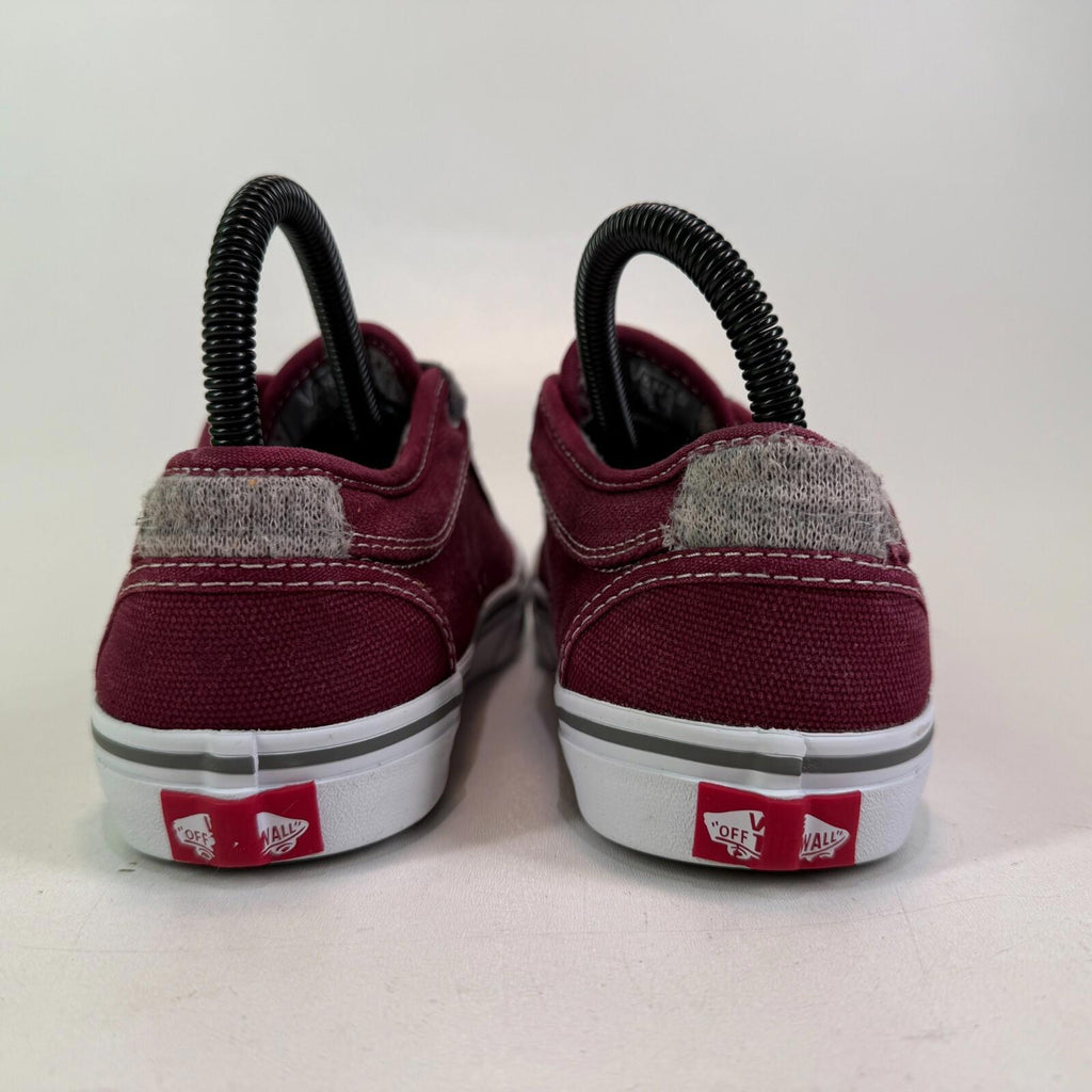VANS Off the Wall Old Skool Classic Trainers Burgundy Red UK size 4 - VGC