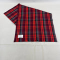 Ladies Red Tartan Shawl 100% Cotton 80"x16" Made in India - New