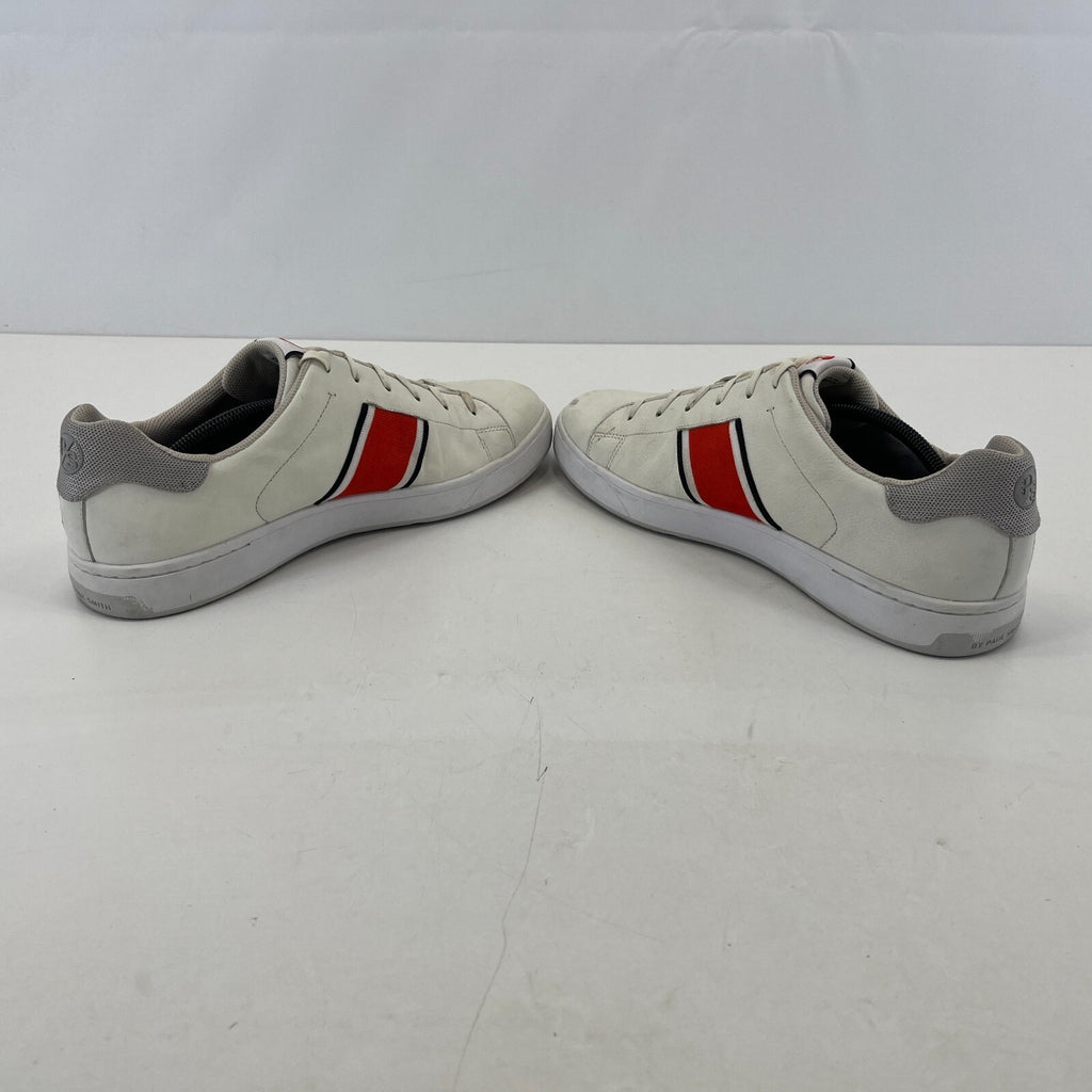PS By Paul Smith Trainers Men's White & Red Striped Trainers size UK 11 - EU 43