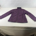 Barbour International Women's Quilted Jacket in Purple size 14 Fleece Lined