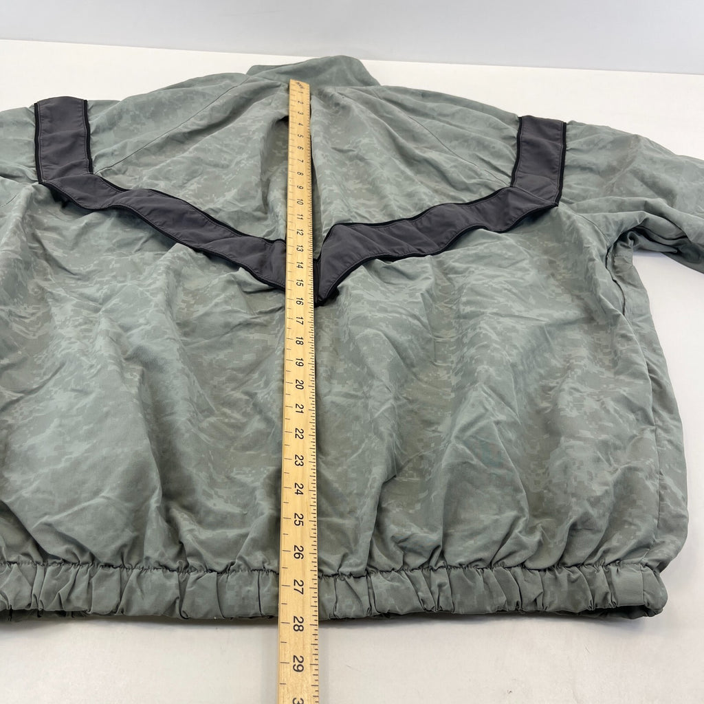 US Army Bomber Jacket Grey Digital Print Windbreaker US size Large