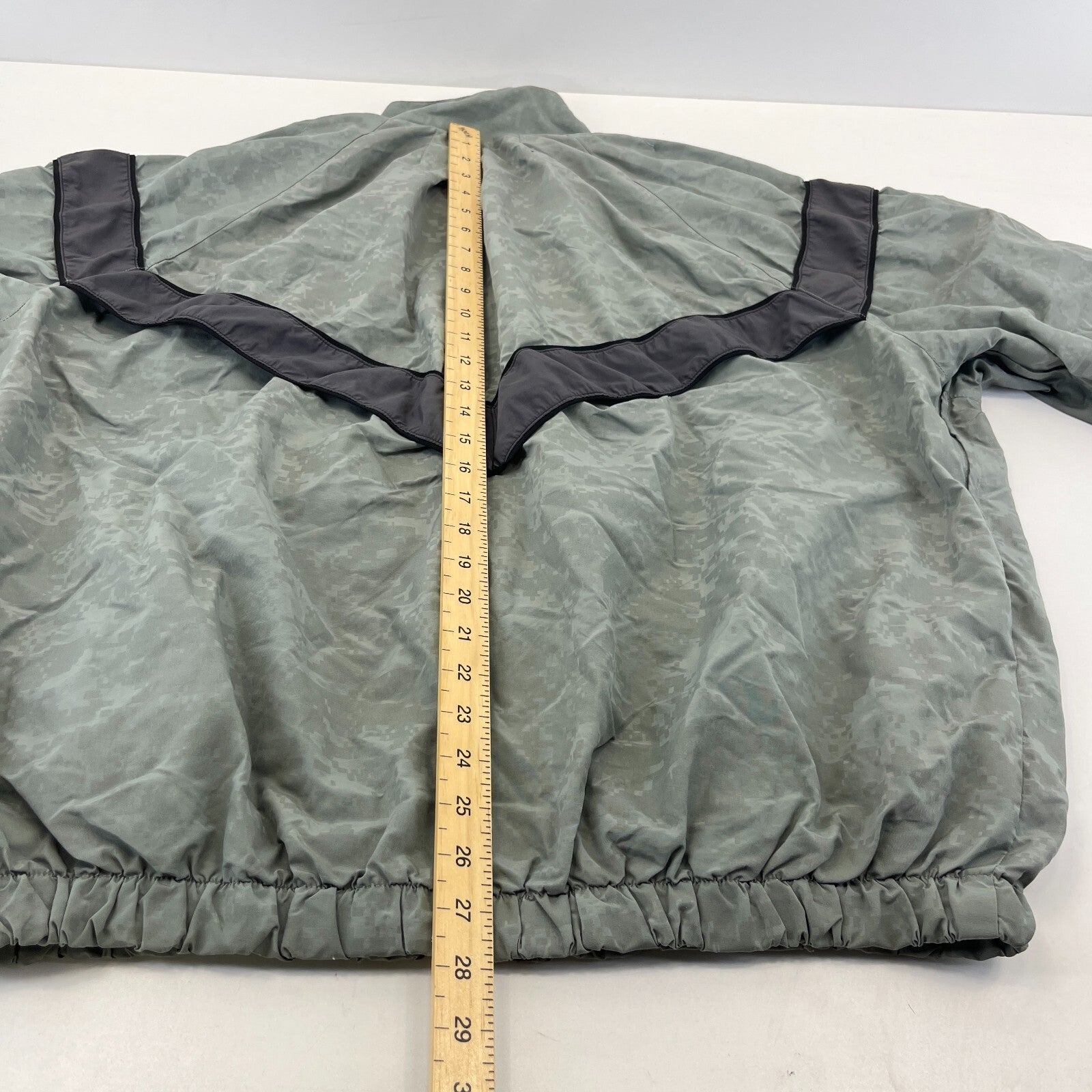 US Army Bomber Jacket Grey Digital Print Windbreaker US size Large