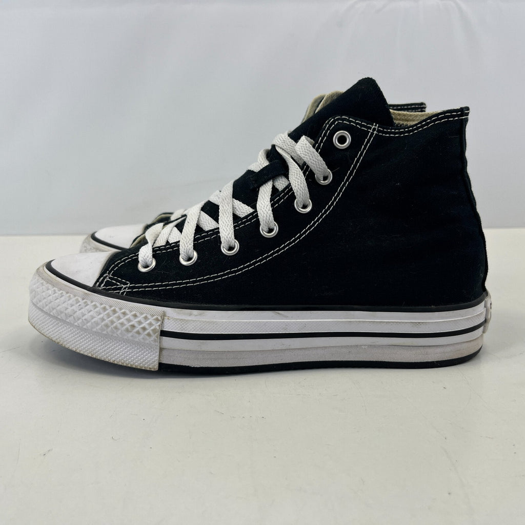 Converse Hi-Tops size UK 4.5 EU 37.5 Black Canvas & White All Stars