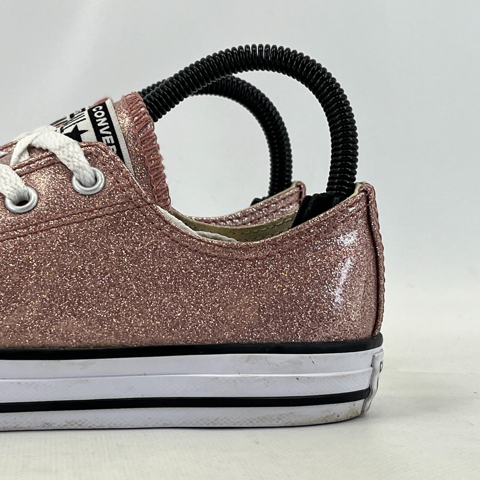 Converse All Star Sparkly Pink Glitter Trainers UK size 4