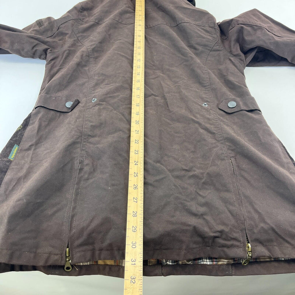 Vintage Hunter Outdoor Wax Jacket Womens 14 Brown Country Coat Made in England