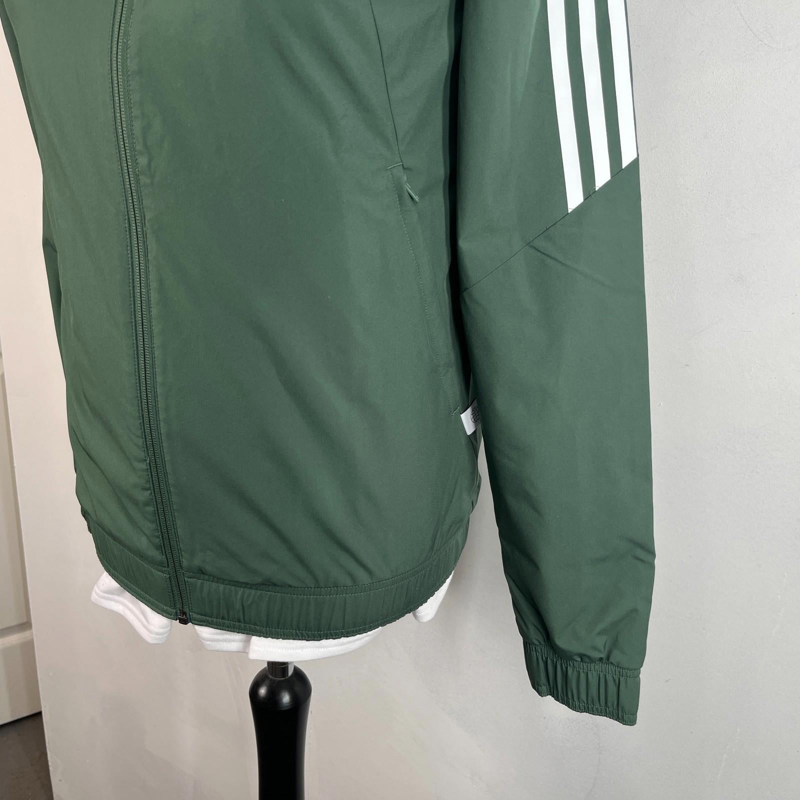 Adidas Celtic FC Waterproof Football Training Jacket Hooded size XS Oversized