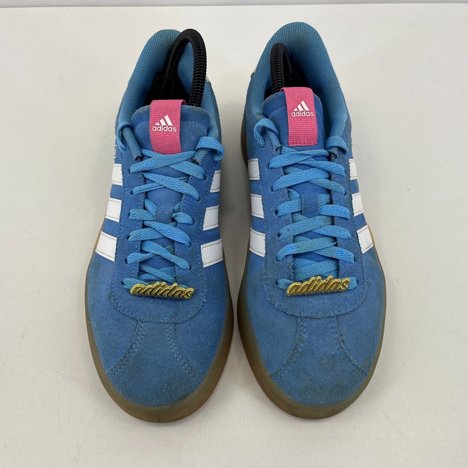 Adidas VL Court 3.0 Trainers Suede Shoes Baby Blue on Gum Soles UK 7 EU 40 2/3