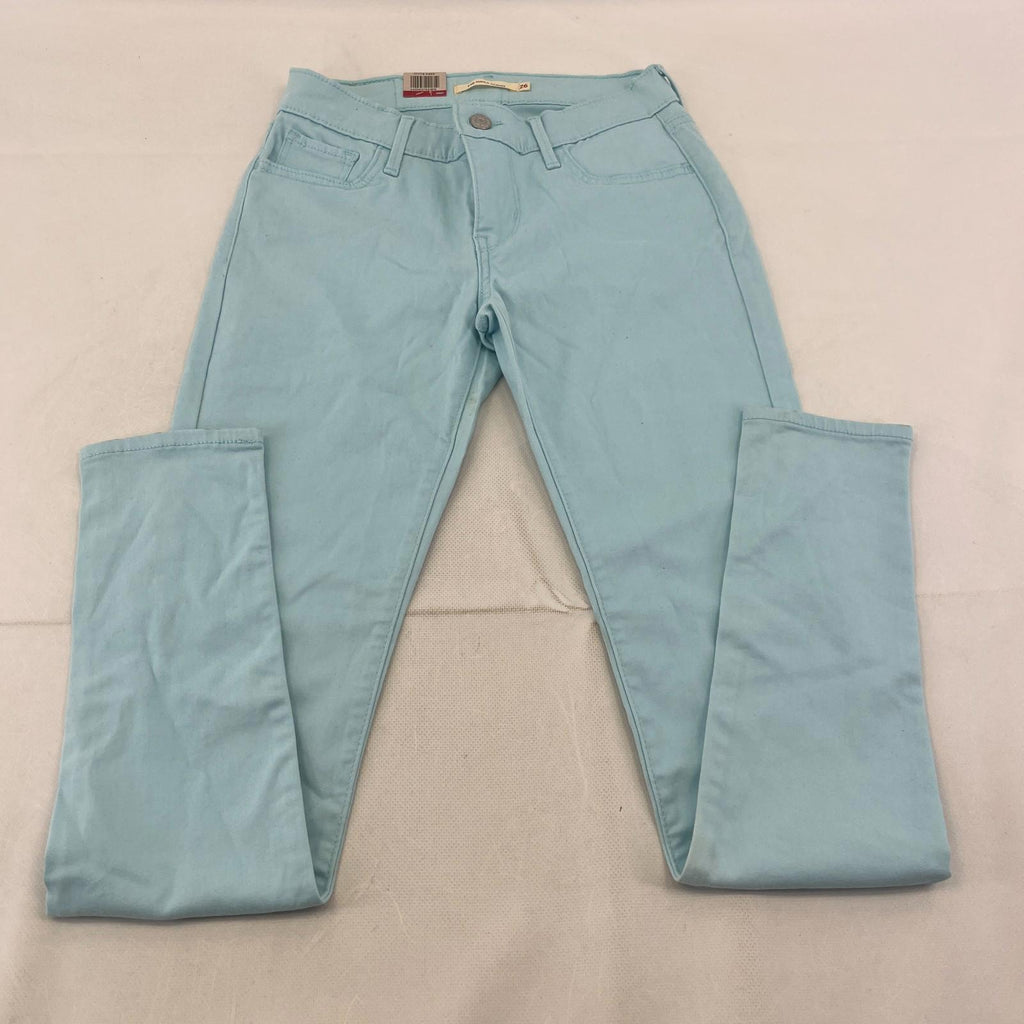 Levi's 710 Super Skinny Stretch Jeans in Baby Blue W26" L30" - See Details