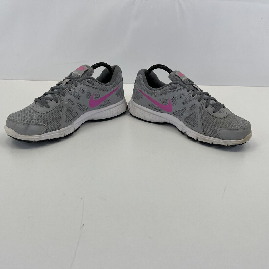 Nike Trainers Revolution 2 Grey & Pink Mesh Running Gym Shoes size UK 7 / EU 41