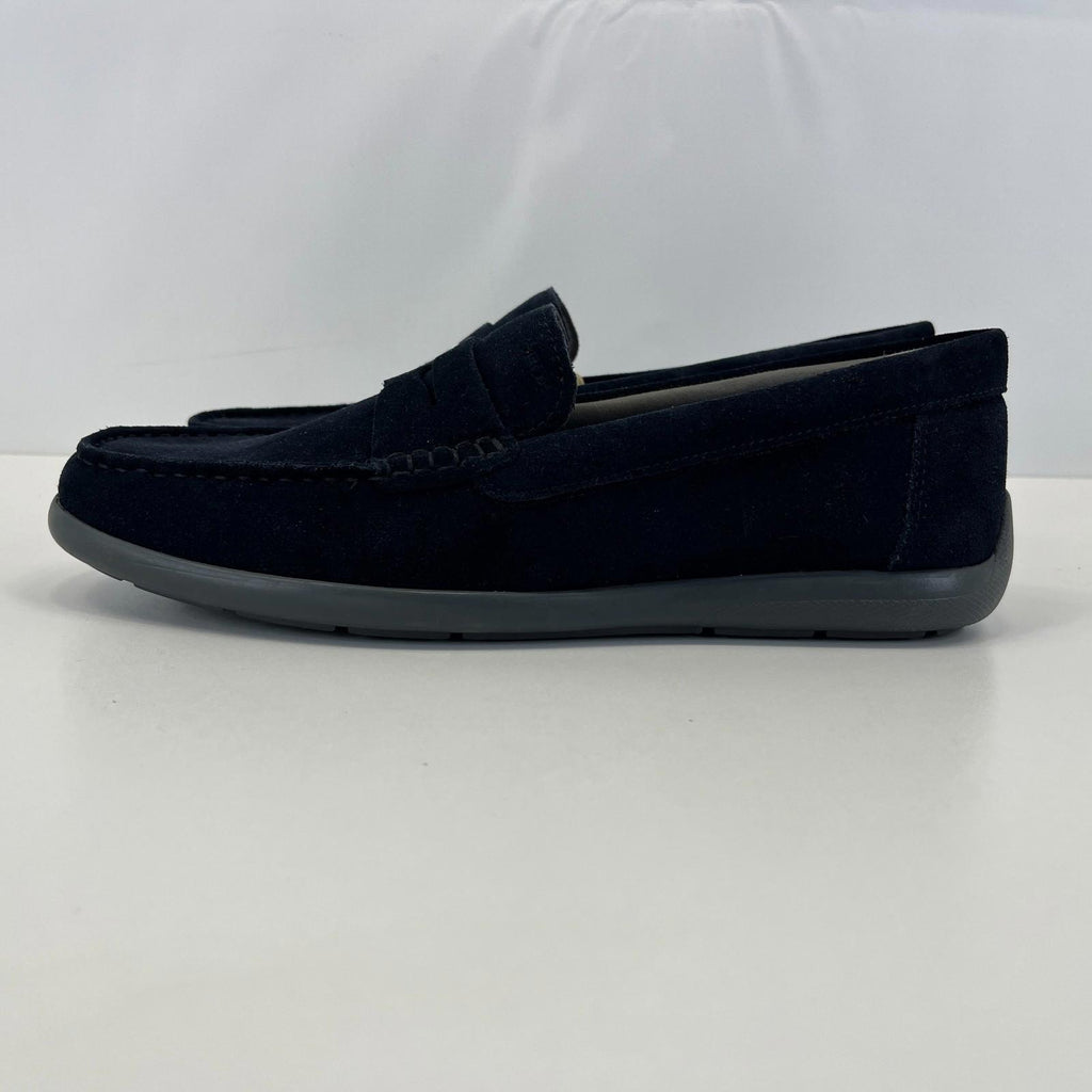 Geox Men's U Devan A Suede Moccasin Loafers Navy Blue size UK 9  EU 43