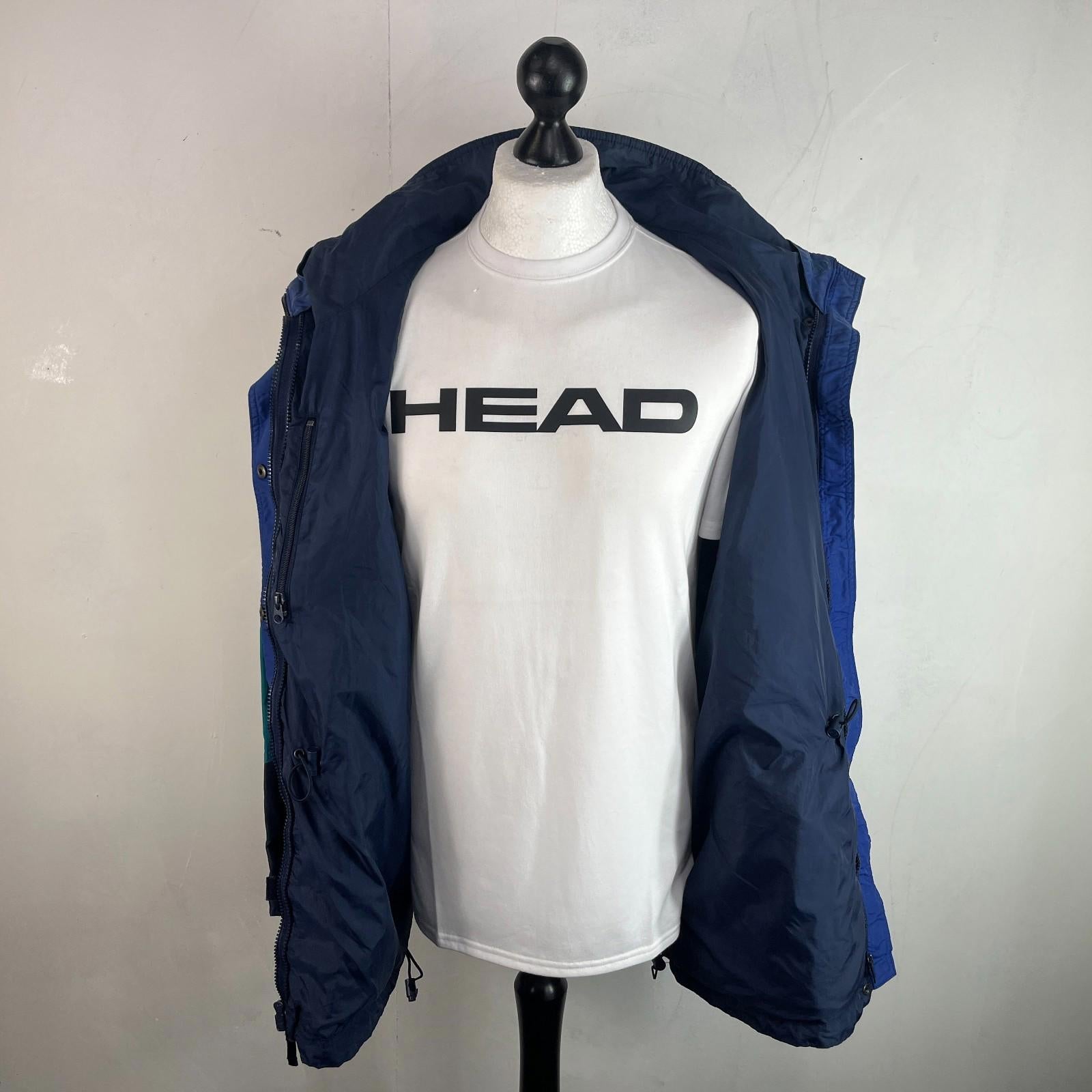 Columbia Parka Coat Womens US size L (UK 2XL) Oversized Waterproof Blue Jacket