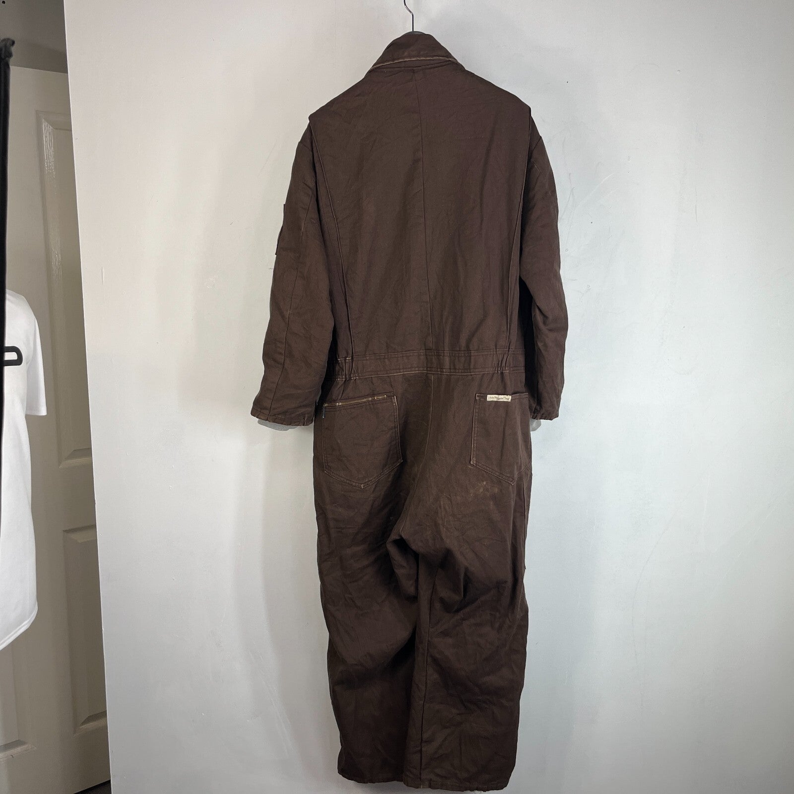 Vintage Walls Blizzard Pruf Brown Lined Overalls Men's Large-Regular Made in USA