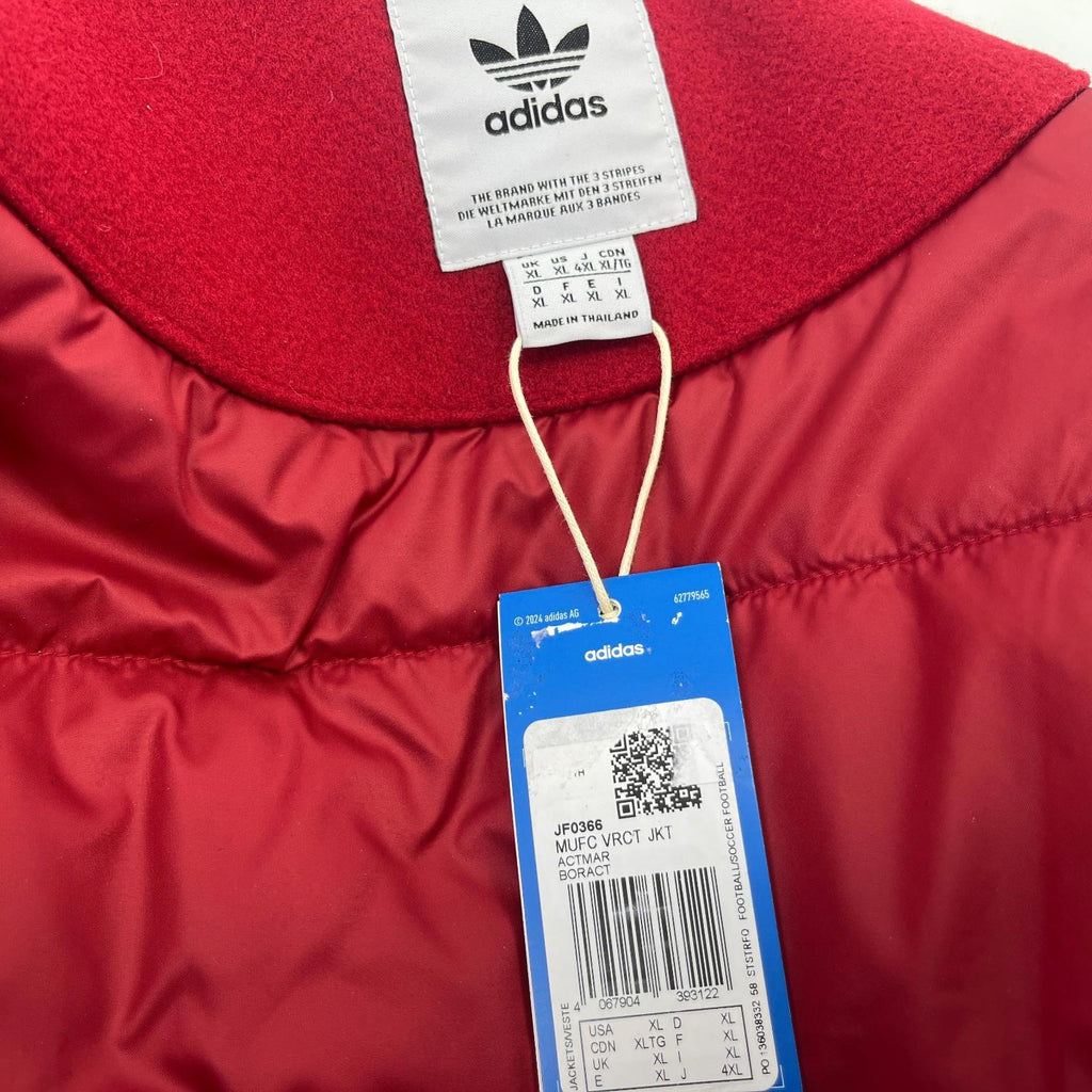 Manchester United Authentic Adidas XL VRCT Varsity Jacket size XL - BNWT