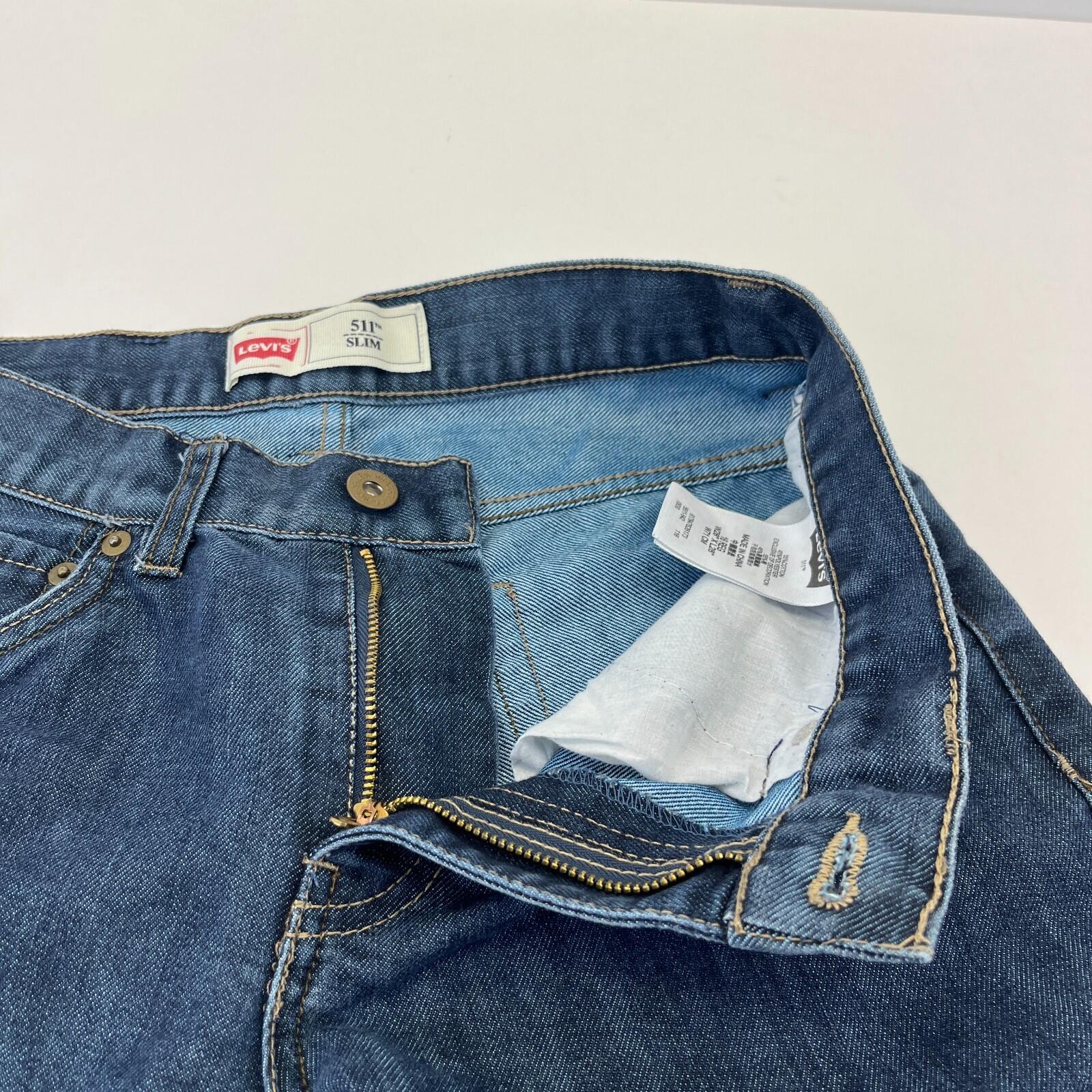 Levi’s 511 Slim Fit Jeans Women's W28" L28" Dark Blue Denim