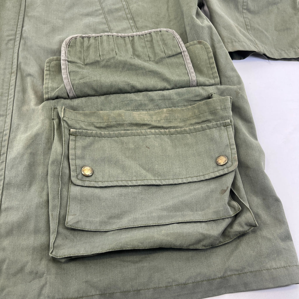 Decathlon Cropped Sleeve Shooting Hunting Jacket w/ Poachers Pocket Green UK 2XL