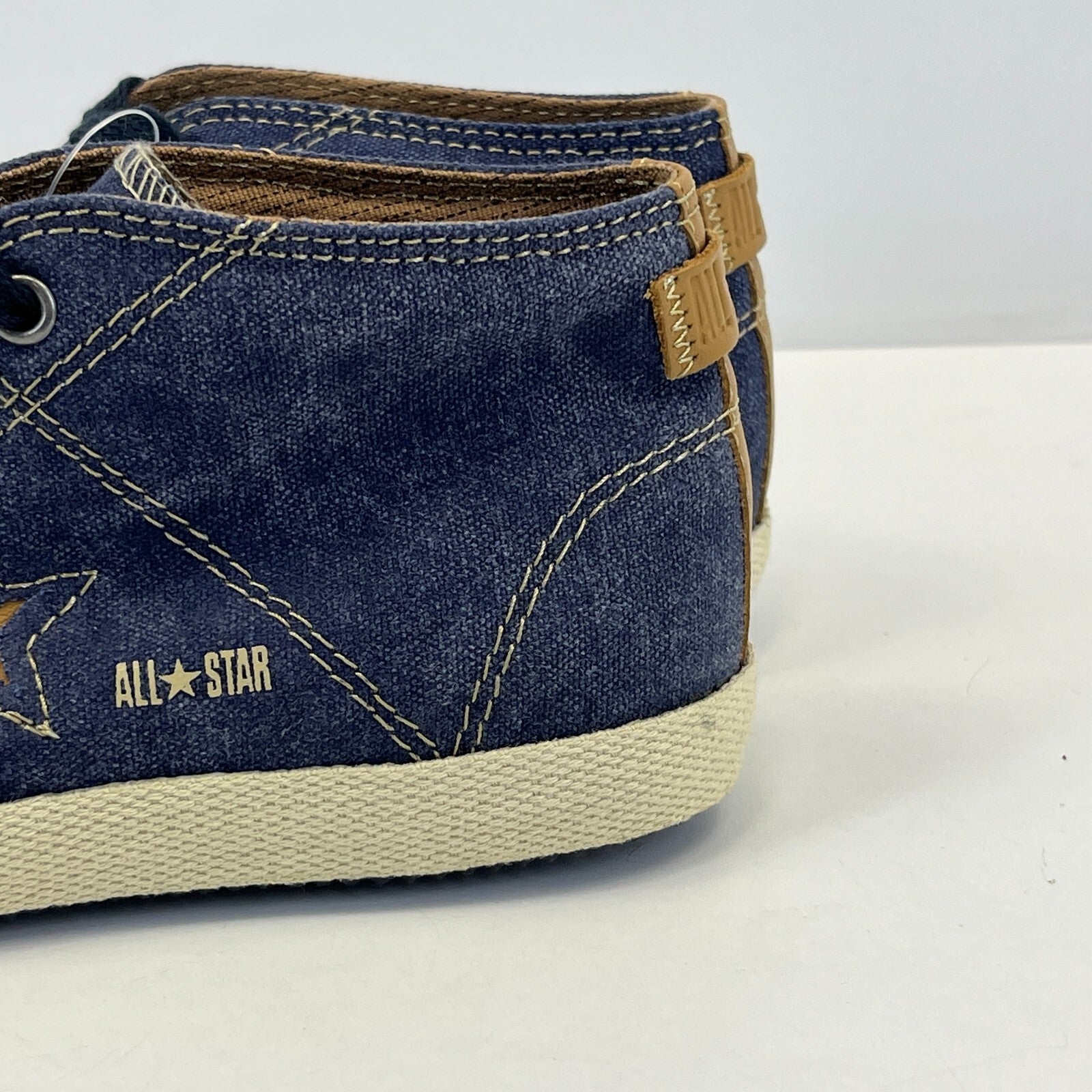 Converse All Star Classic Hi Top Womens Denim Boots Trainers Lace Up size UK 3.5