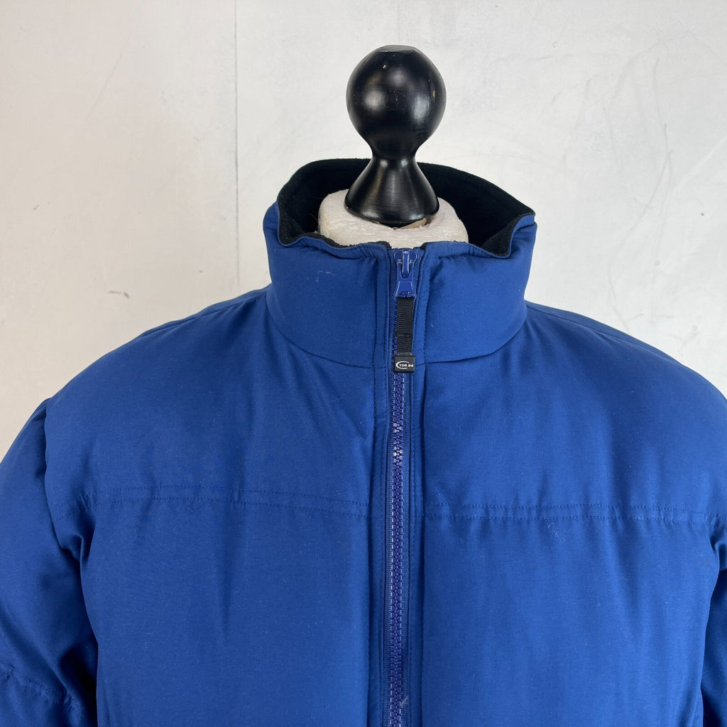 Tog 24 Boardwear Quilted Puffer Bomber Jacket in Blue size Large Ski Wear