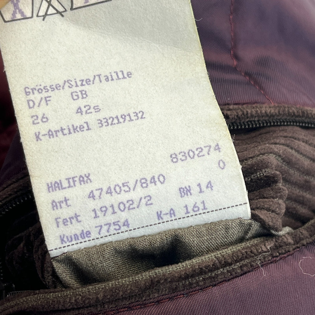 Paul R Smith Halifax Men's Wax Jacket Brown Leather Collar Cotton size XL (42S)