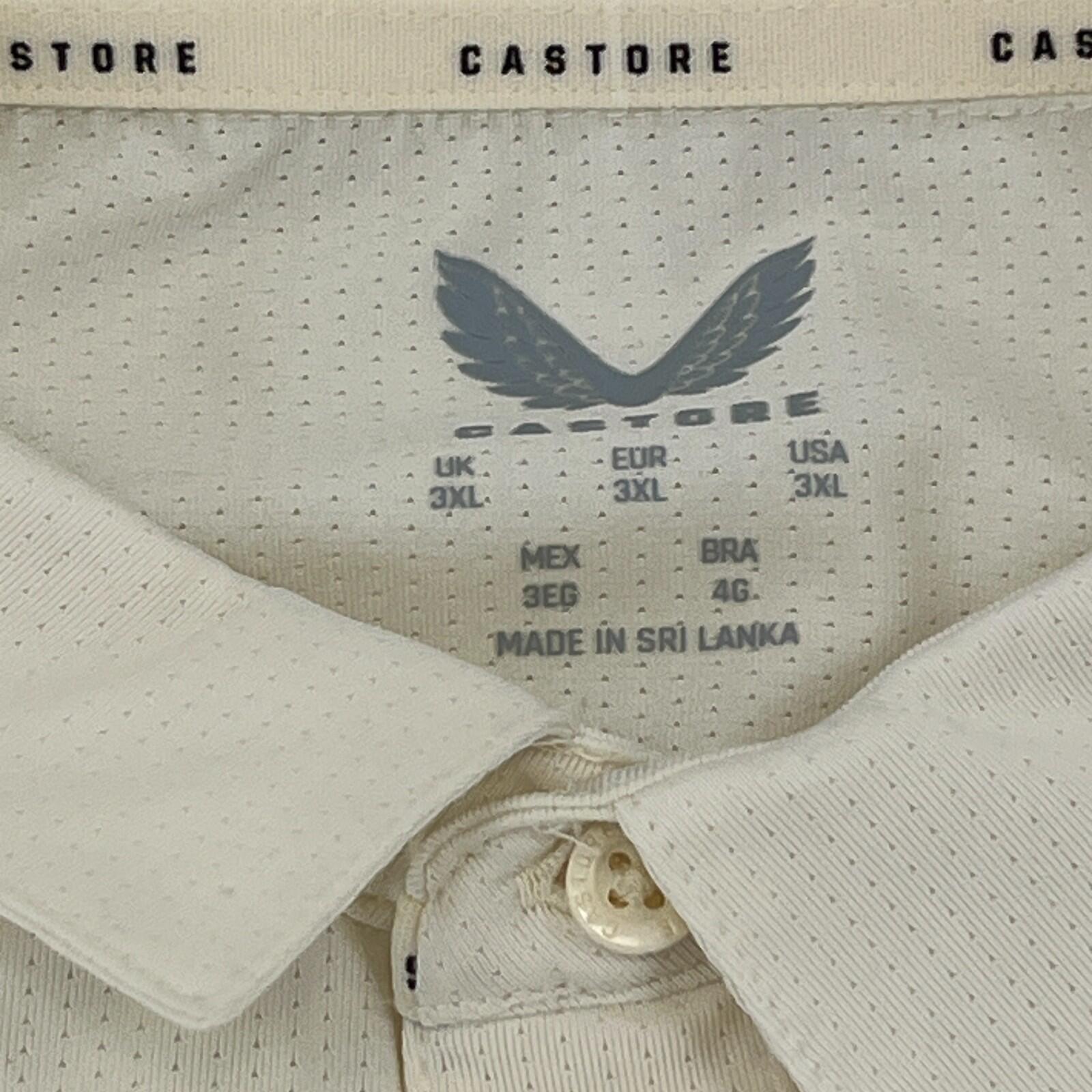 Castore Middlesex Cricket Polo Shirt in Cream Light Beige UK size 3XL