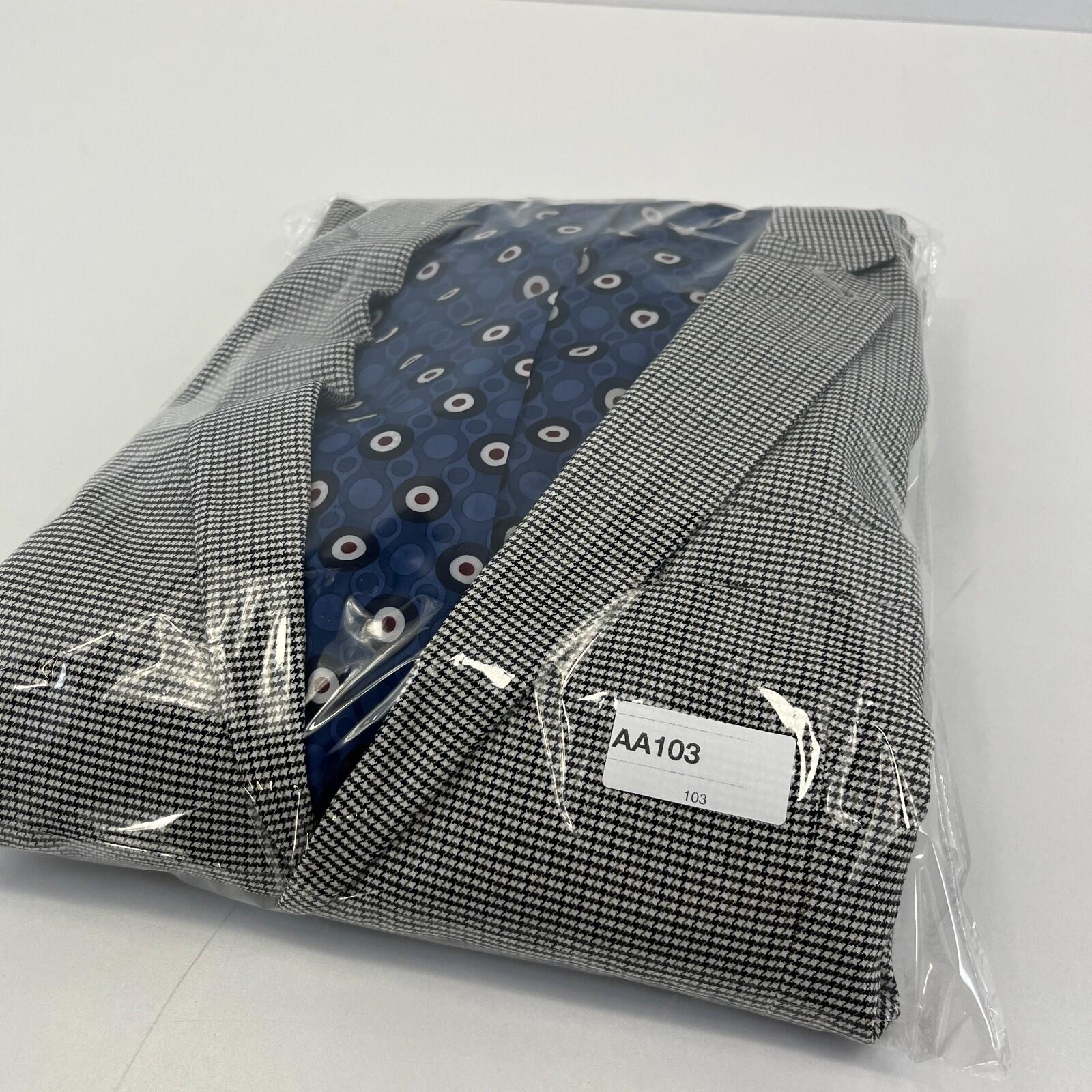 Ben Sherman Men's Black & White Houndstooth Blazer Jacket Men's size 44R