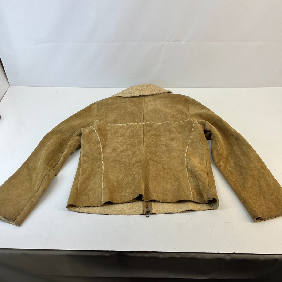 Vintage GAP Suede Leather Jacket Fleece Lined Ladies size Large
