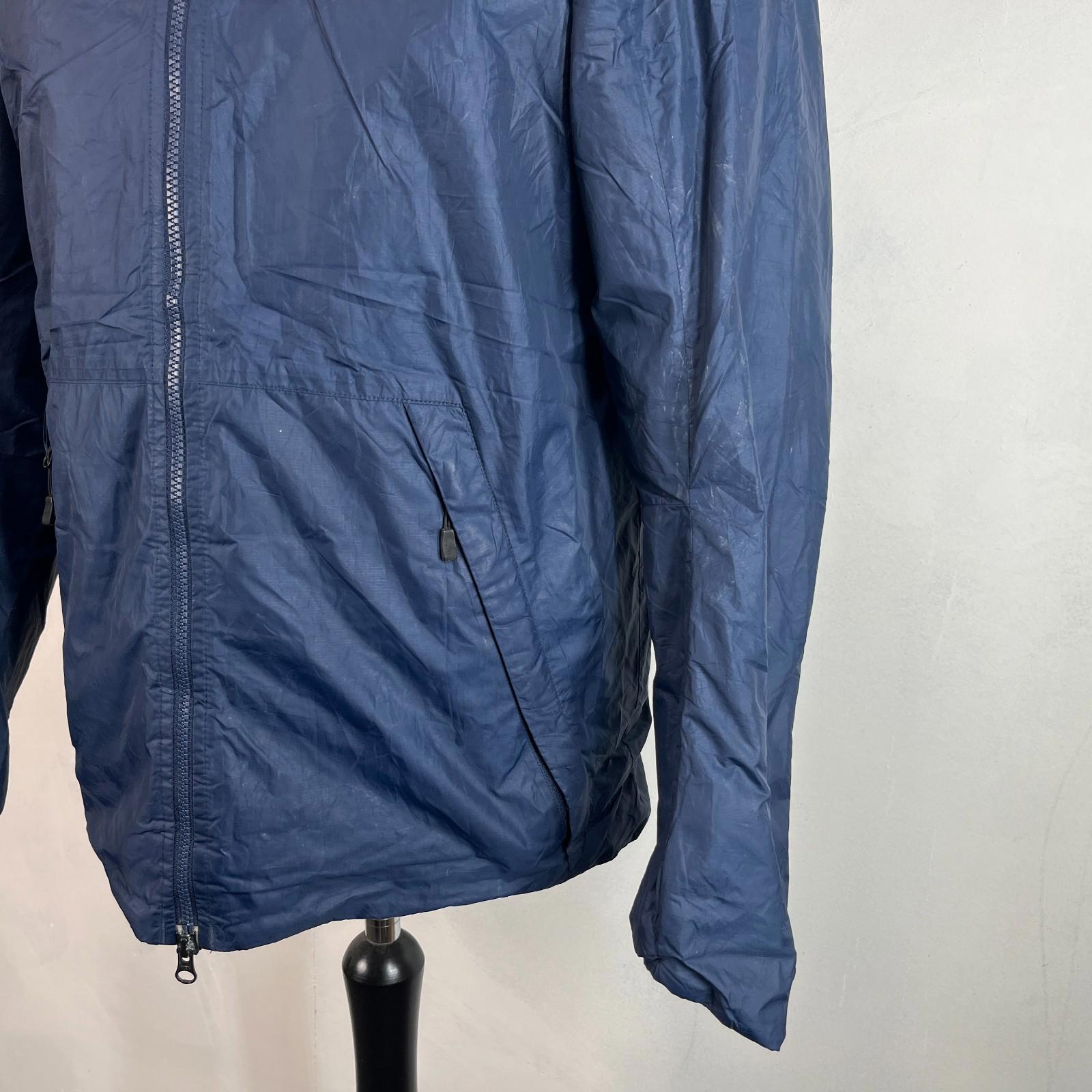 Nike Sportswear Jacket Men's size M Navy Blue Windrunner Windbreaker Hood Lined