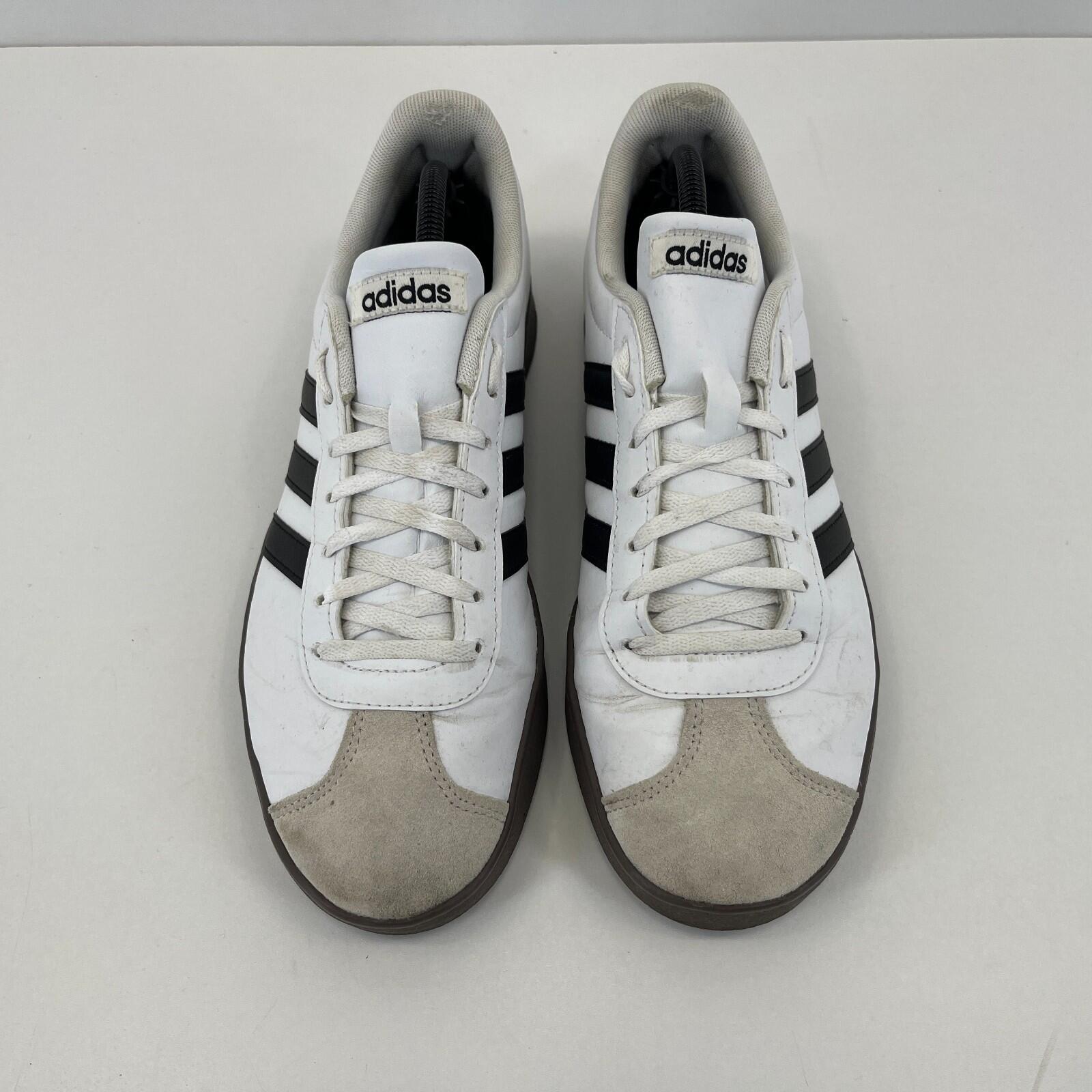 Adidas VL Court Base Men's Trainers Shoes White/Black UK size 9