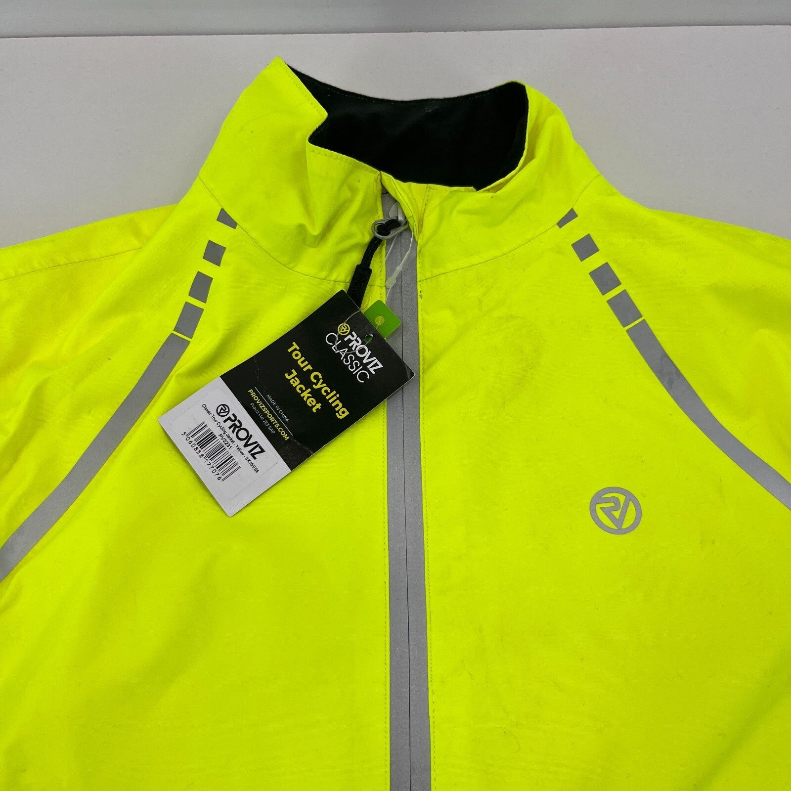Proviz Womens Classic Tour Cycling Jacket Yellow UK size 10 New With Tags