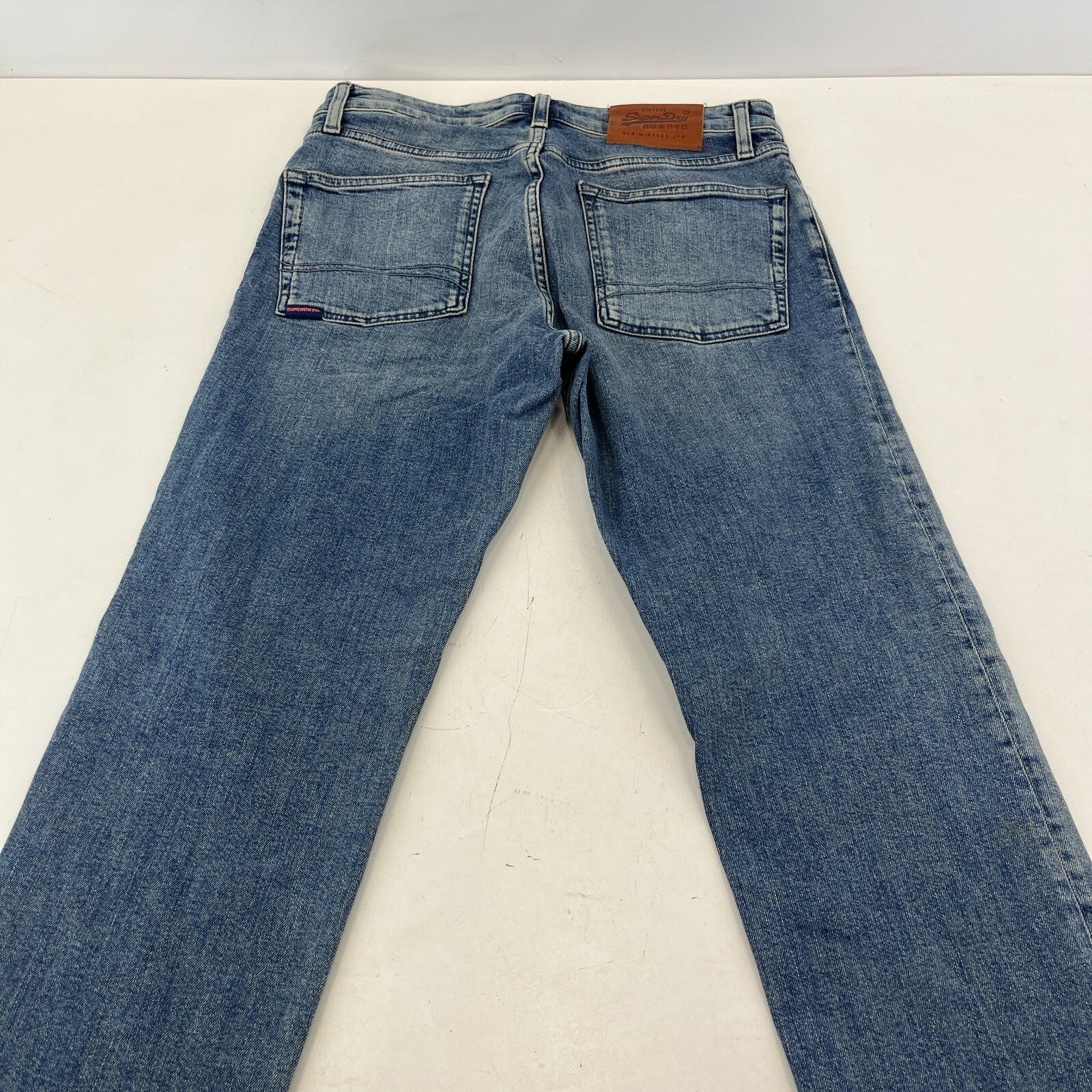 Mens SuperDry 04 Daman Straight Stretch Blue Jeans W31" L30"
