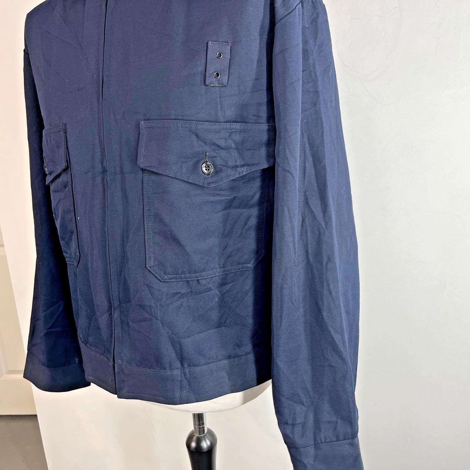 Vintage Challenger Horace Small Rocketeer Jacket 48R (2XL) Navy Blue Rockabilly