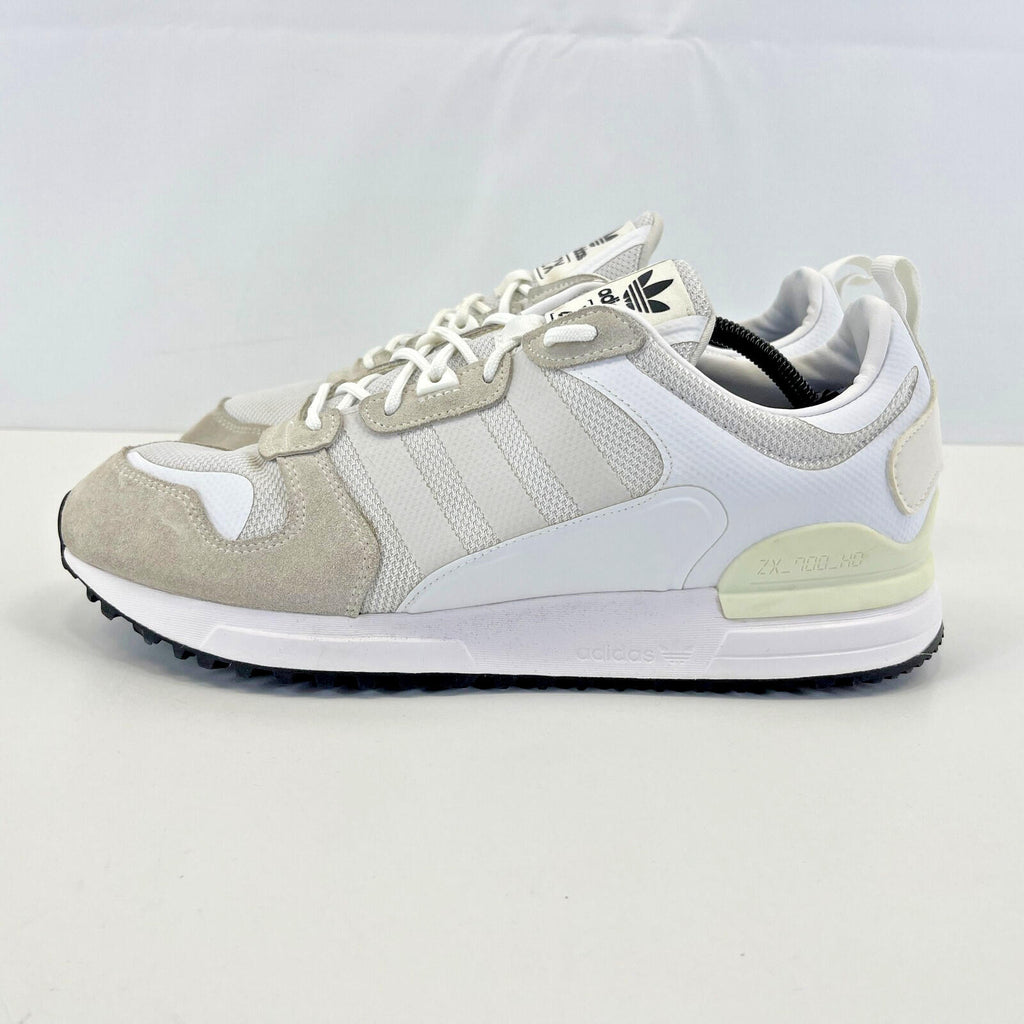 Adidas ZX 700 HD Trainers UK Men's size 12 White Mesh Running Shoes Gym Casual