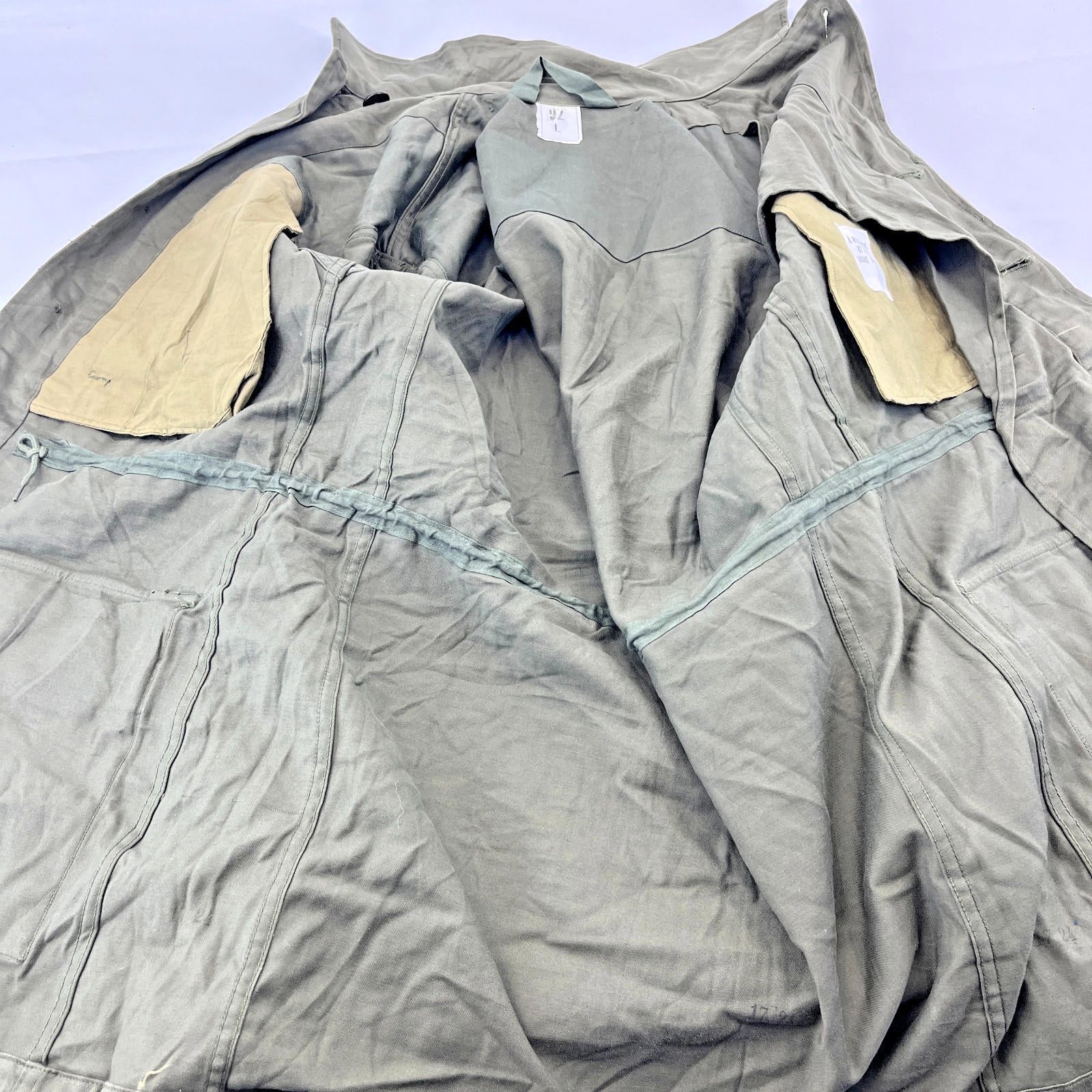 1968 French Army Combat Jacket Parka in Olive Green size 92 L - Near Mint