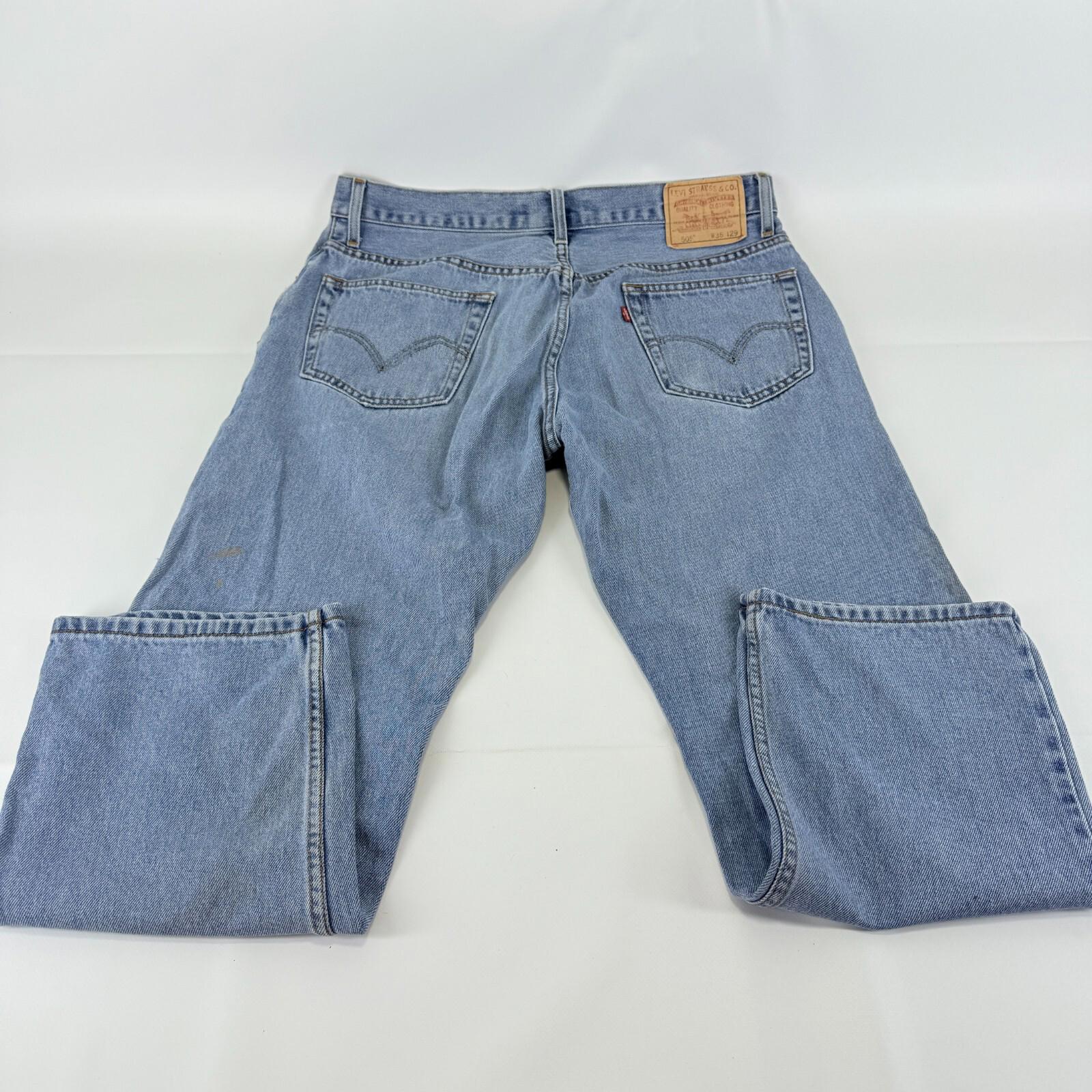 Vintage Levis 505 Jeans Stonewash Straight Blue W36" L29" Red Tab Denim
