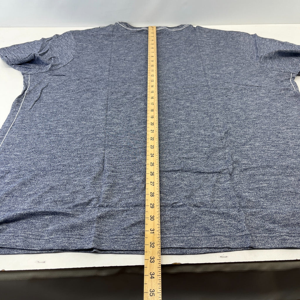TOG 24 Men's T-Shirt Blue Graphic Print 100% Cotton size 5XL