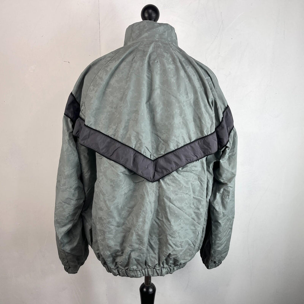US Army Bomber Jacket Grey Digital Print Windbreaker US size Large
