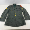 US Army Military Issued AG44 Uniform Jacket Blazer Green with Badges size 36R