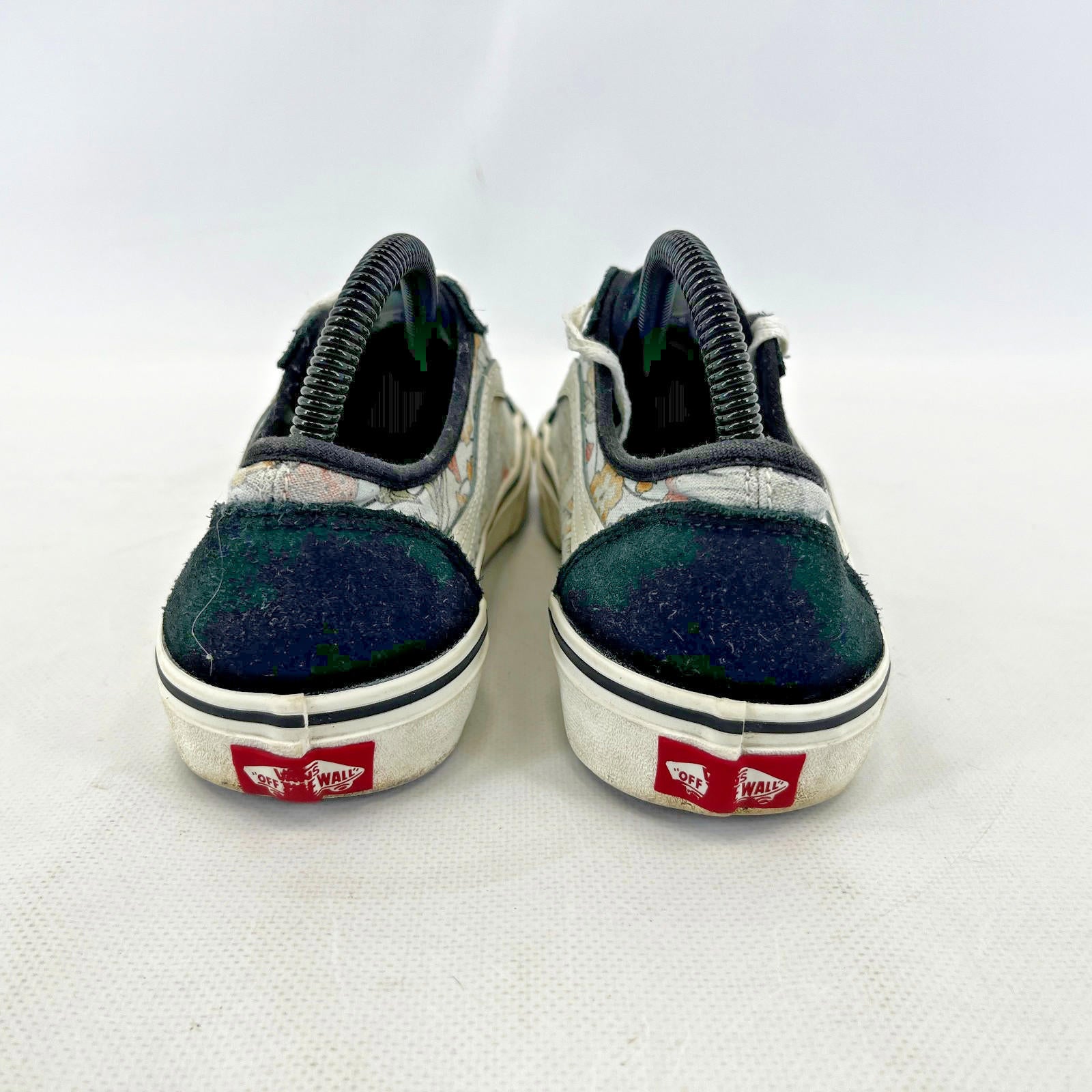 Vans Off the Wall Trainers Floral & Suede Low Top Skate Sneaker UK size 5.5
