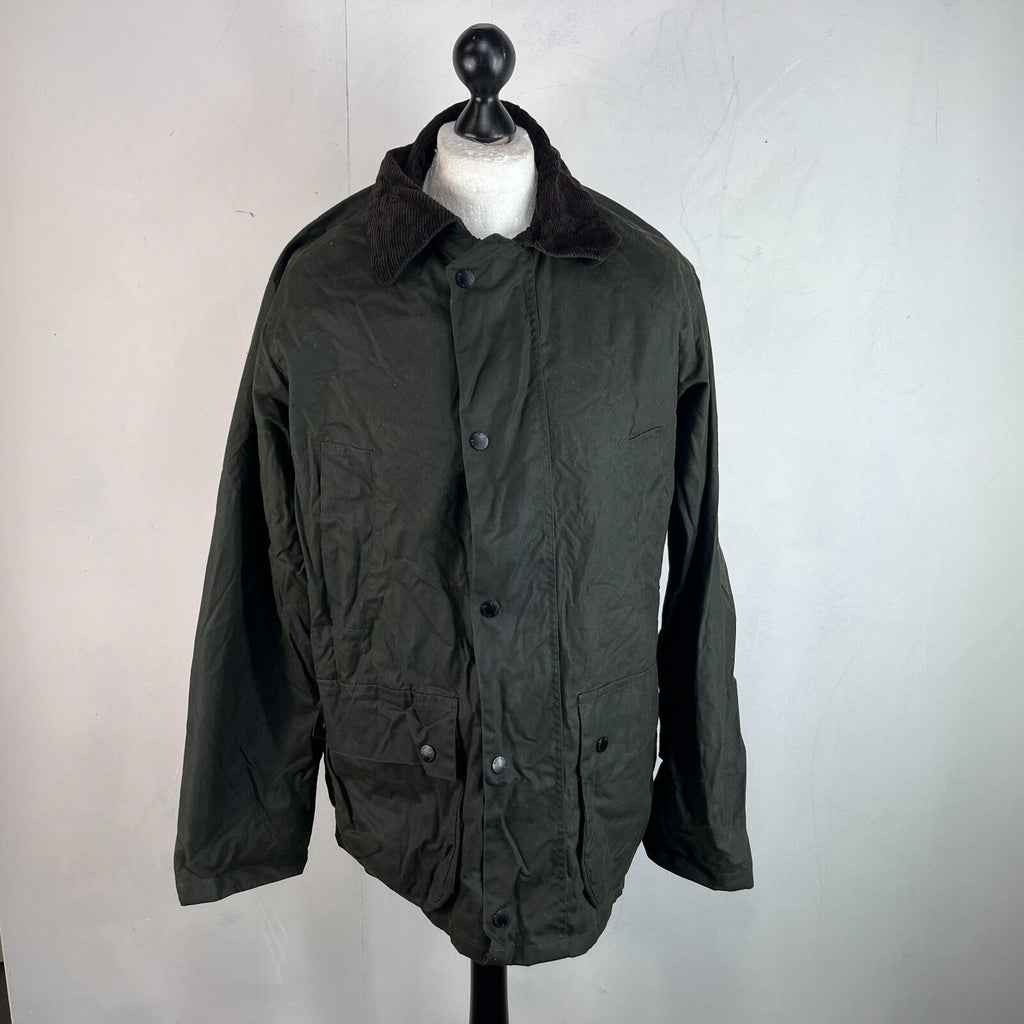 Crane Wax Jacket in Dark Green Waxed Cotton size Large