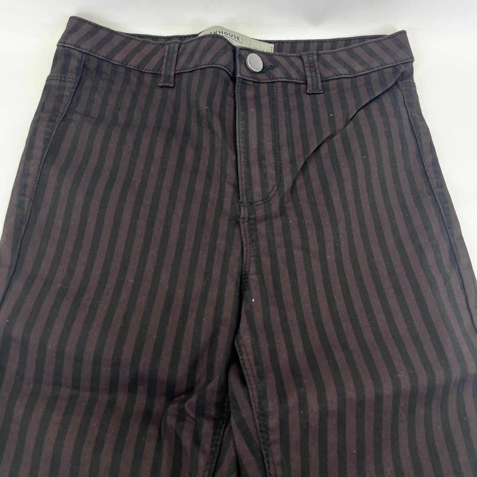Clockhouse Womens Black/Purple Striped Jegging Jeans Skinny size 33R NWOT