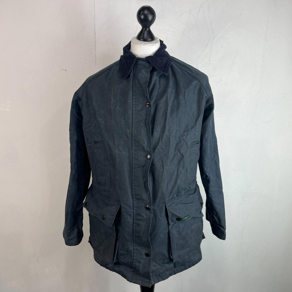 Stormtite Super Hunter Women's Wax Jacket  in Navy Blue UK size 14