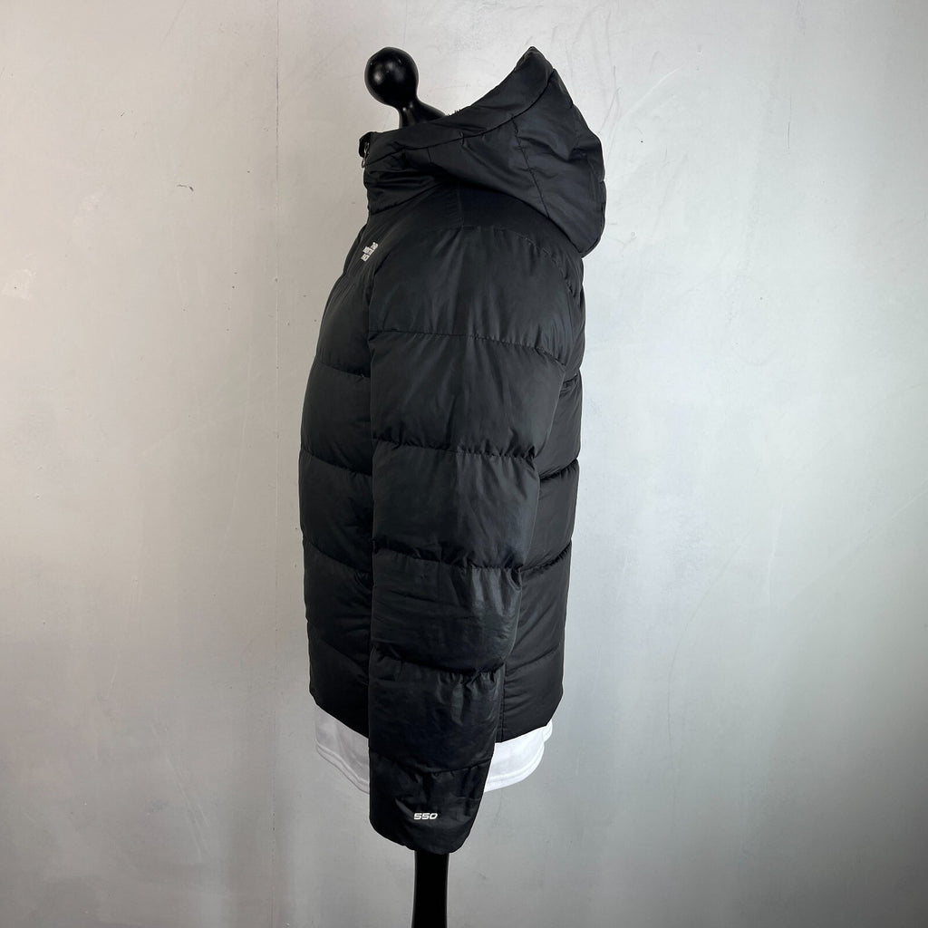 The North Face 550 Down Filled Padded Puffer Jacket in Black Youth Junior XL