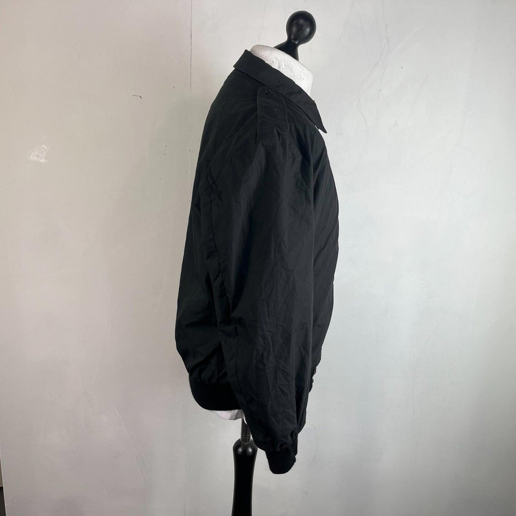 US Army JROTC Bomber Jacket size US M UK Large in Black with Collar & Epaulettes