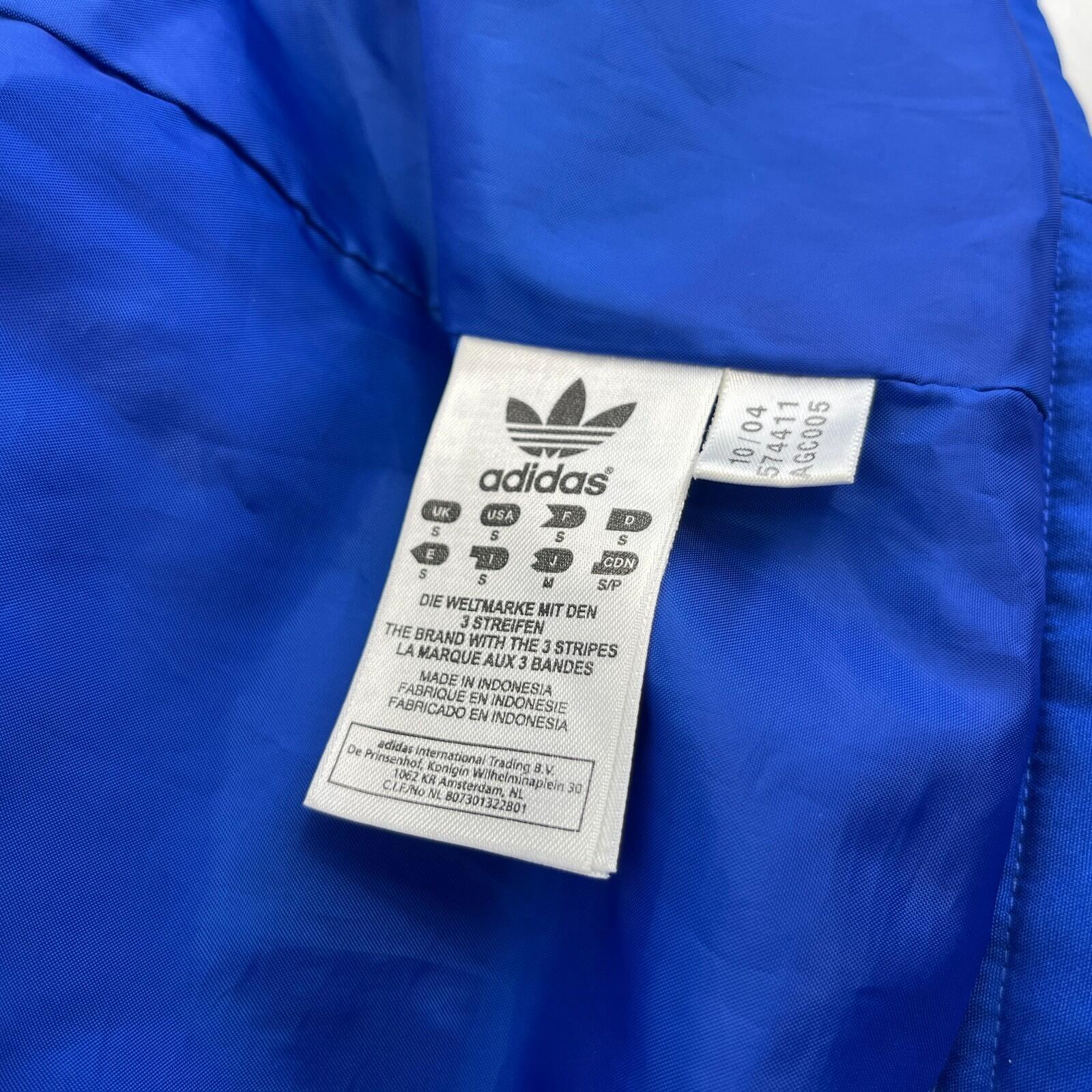 Vintage Adidas Insulated Team Jacket Mens Blue/Red UK size Small