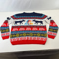 Vintage Aldi Christmas Jumper size XL Unisex - Blue/Red