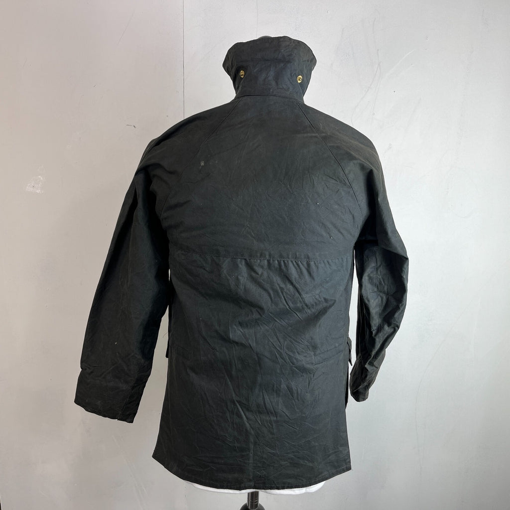John Partridge Women's Wax Jacket in Black Waxed Cotton size 34 (XS)