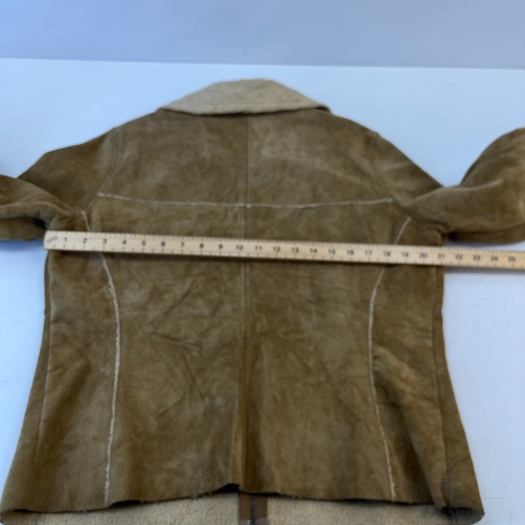 Vintage GAP Suede Leather Jacket Fleece Lined Ladies size Large