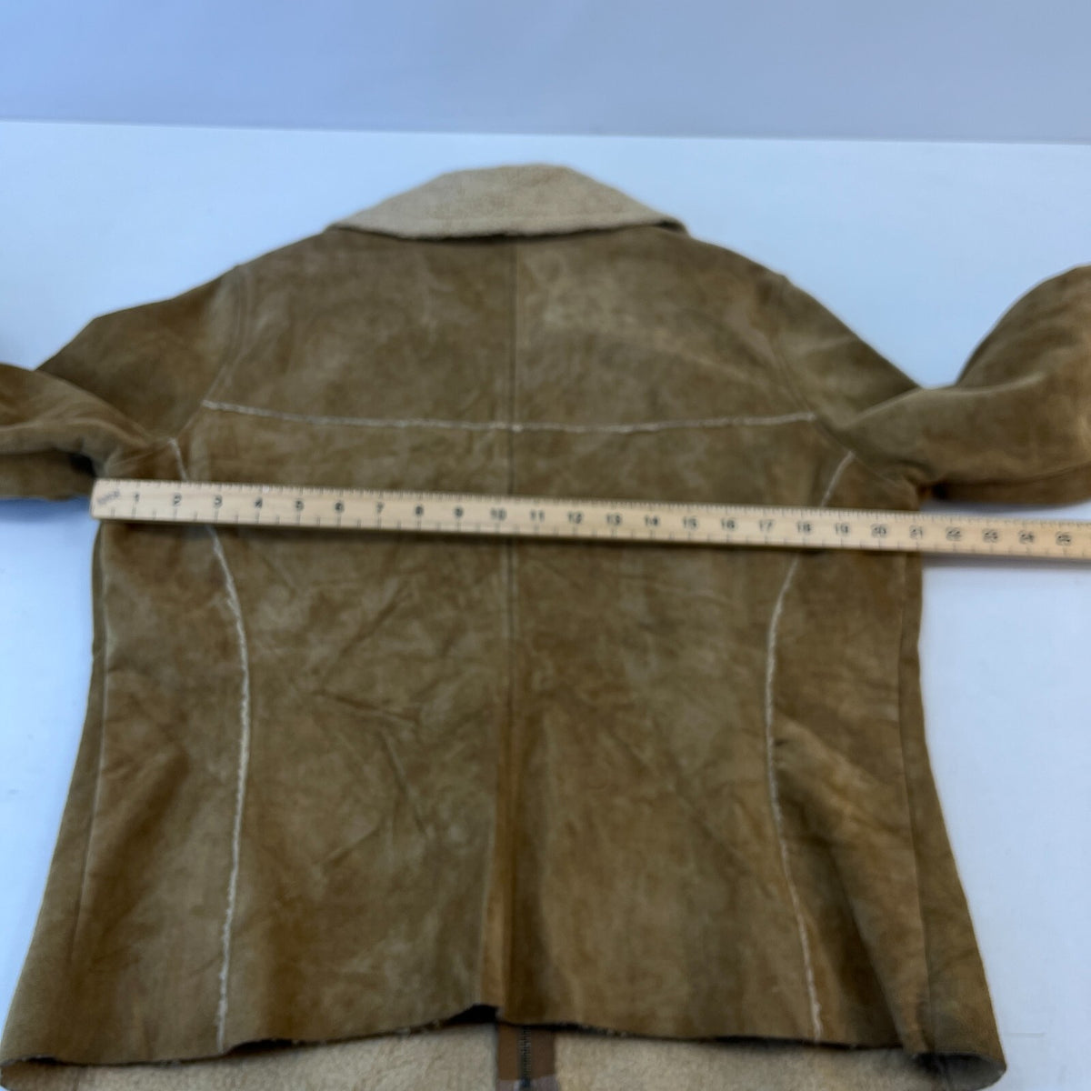 Vintage GAP Suede Leather Jacket Fleece Lined Ladies size Large