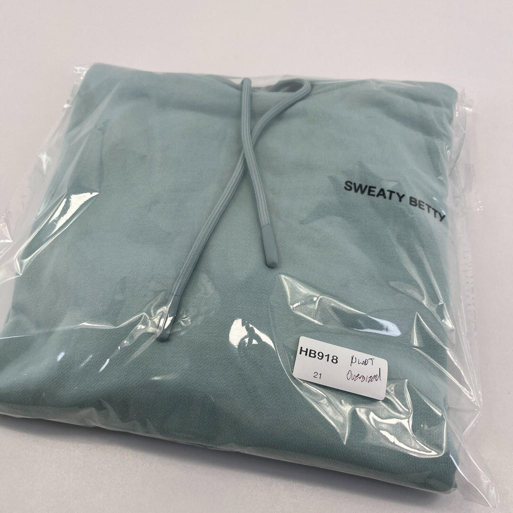 Sweaty Betty Longline Soft Feel Hoodie Mint Green size XS Oversized